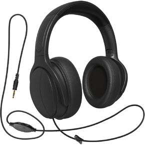 Long Cord Tv Headphones for Seniors with Volume Control Wired Over The Ear Headphone Corded Extra Long Cord Length(19FT)