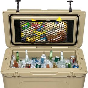 Maplefield Mesh Cooler Organizer Insert for Extra Storage – Storage Net for Engel, RTIC & Yeti Cooler Accessories – [55x25]