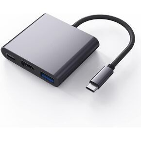 Universal HDMI Adapter ، لا يوجد طاقة مطلوبة محول شاشة Sync Video Audio 1080 بكسل مع منفذ شحن ، الهاتف إلى محول HDMI ، iOS متوافق