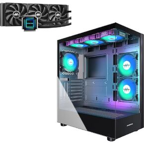 K2N6 ATX PC Case M360t-OB 360MM Liquid CPU Cooler