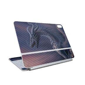 Carbon Fiber Skin Compatible with Apple Magic Keyboard for iPad Air 13-inch (M3) 2025 - Green Wheat Fields - Premium 3M Vinyl Protective Wrap Decal Cover - Easy to Apply | MMade in The USA
