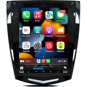 Car Radio for Cadillac 2013-2018: 4+32G Stereo ATS/XTS/SRX/CTS Replacement with Carplay Android Auto - GPS Navigation SWC Bluetooth WiFi 1080P Backup Camera
