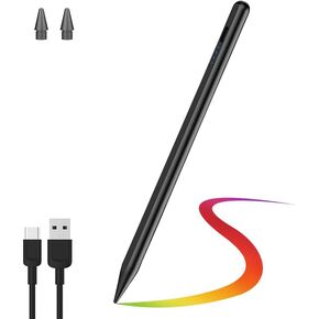 Creative Stylus Pen for Touch Screens – Long Battery Life, Universal Compatibility for iPhone/iPad/Samsung/Huawei/Lenovo/and Other iOS/Android Tablets, for Drawing and Writing (Black)