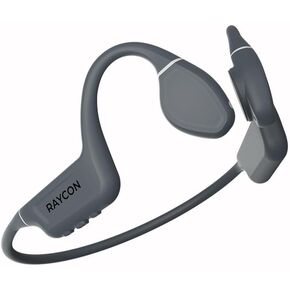 Raycon Bone Conduction Headphones, Open-Ear Bluetooth Sports Earbuds with Mic, IPX68 Water Resistant Headset for Workout and Running, 13hr Playtime, Gray