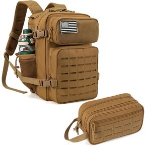 QT&QY 25L Tactical backpack & Tactical Toiletry Bag…