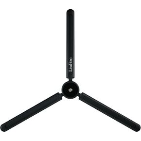 PIXEL Metal Mini Tripod, Desktop Tabletop Stand Compact Tripod for Smooth 4, Osmo Mobile, Vimble 2, Gimbal Handle Grip Stabilizer and All Cameras Black