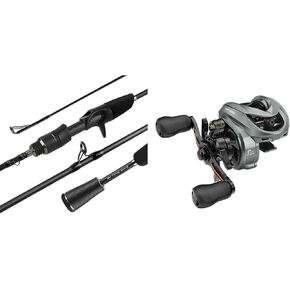 KastKing Kestrel Bait Finesse Casting Rod 2 pc 6'3" UL & KastKing Kestrel Baitcasting Fishing Reel,8.4:1,Right Handed