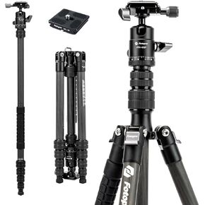 Fotopro Carbon Fiber Travel Tripod Bundle with Extra Quick Release Plate