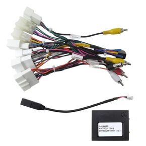 Fits for Android Aftermarket Radio with 16-pin Power Socket Car Stereo Radio Power Harness Cable Wire Adapter Plug and Play