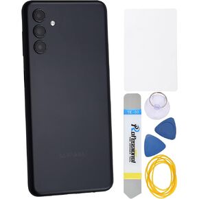 Black Plastic Back Cover Replacement for Samsung Galaxy A13 5G SM-A136U SM-A136W Rear Camera's Frame and Glass Cover Volume Button and Installation Instruction Tool Kit are Include
