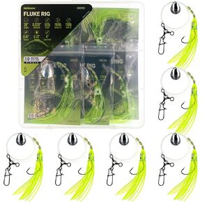 Fluke Rig 2/0 Hook 6 pcs