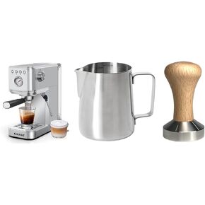 CHULUX Kompatto 20 Bar Espresso Machine with 12oz Milk Frothing Pitcher and 51mm Coffee Tamper