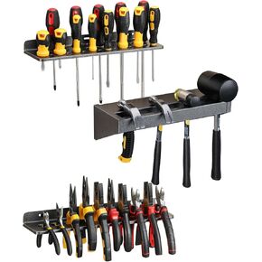 Power Tool Organizer with Wheels - 12 Cordless Drill Holder Rolling Tool Cart, 4 Layer Heavy Duty Metal Garage Storage Shelving for Drill, Workshop and Garage Organization Gift Ideas for Men Dad