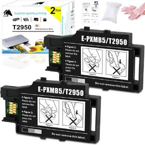 T215 215 Ink Cartridges Remanufactured Replacement for WF-100 WF-110 EC-C110 Mobile Printer, T215120-S T215530-S Pigment C/M/Y/K BCS (5-Pack: 3 Black, 2 Tri-Color)