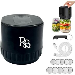 Electric vacuum sealer for mason jar,Vacuum Sealer machine for canning Jars with Wide and Regular Mouth,Cordless Handheld Vacuum Sealer kit for Food Storage.An ideal present for mom and wife