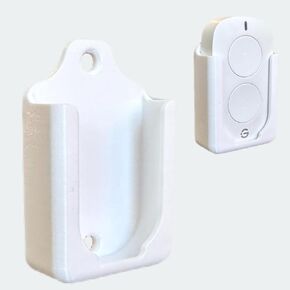 Wall Mount Remote Holder Compatible with Govee Remote Control H5126 Smart 2-Button Sensor, White, 3M Command Tape and Drywall Screws Included
