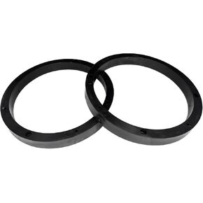 2PCS 6.5 Speaker Adapter 6.5inch Speaker Spacers Mounting Bracket Ring Adapter Enhance Sound Quality, Fixed Stereo Speakers Box Rack Baffle Universal 6.5 Car Door Subwoofer ABS Spacers
