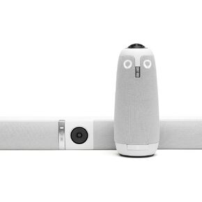 Meeting Owl 3 + Owl Bar Bundle — Intelligent 360-Degree 4K Video Multi-Camera Conferencing Bundle (Automatic Speaker Focus, Smart Camera Switching, Wireless Pairing)