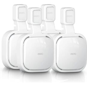 4Pack Wall Mount Holder for Eero Pro 6e/Pro 6 Mesh Wi-Fi System ، Bracket Bracket Mount Wall for Eero Pro 6e