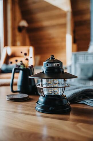 Barebones Outpost Lantern-البرونز العتيق ، ضوء خارجي مستوحى من الطراز القديم مع حبل Helix على طراز Edison ، 3 خيارات طاقة ، فانوس مقاوم للماء للتخييم ، الفناء والفناء الخلفي (البطارية غير المدرجة) in Kuwait