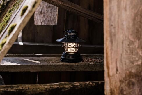 Barebones Outpost Lantern-البرونز العتيق ، ضوء خارجي مستوحى من الطراز القديم مع حبل Helix على طراز Edison ، 3 خيارات طاقة ، فانوس مقاوم للماء للتخييم ، الفناء والفناء الخلفي (البطارية غير المدرجة) in Kuwait