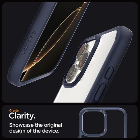 Spigen for iPhone 17 Pro Case, Ultra Hybrid [TPU Covered Camera Control] [Anti-Yellowing] [No Magnet Ring] - Crystal Clear in Saudi Arabia