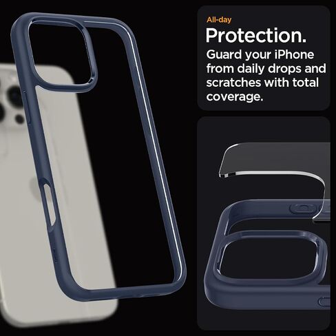 Spigen for iPhone 17 Pro Case, Ultra Hybrid [TPU Covered Camera Control] [Anti-Yellowing] [No Magnet Ring] - Crystal Clear in Saudi Arabia