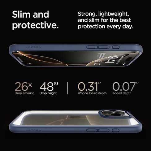 Spigen for iPhone 17 Pro Case, Ultra Hybrid [TPU Covered Camera Control] [Anti-Yellowing] [No Magnet Ring] - Crystal Clear in Saudi Arabia