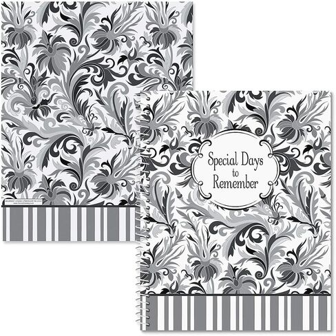 كتاب Cool Floral Card Organizer- تذكر أيامًا خاصة ، حارس مرمى بطاقات المعايدة ، Softcover ، 8 "× 10" ، ملزمة حلزونية in Kuwait
