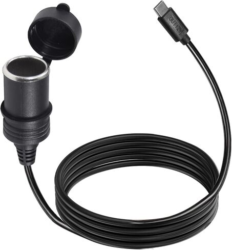 USB C to Car Cigar Cable Converter, up to 12V 3A,PD USB-C Charger,Type-C Male Plug to Car Adapter Female Socket Cable in Saudi Arabia