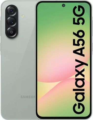 SAMSUNG Galaxy A56 5G Ai (for Tmobile Mint Tello & Global) (256GB + 12GB) Version Latina Unlocked SM-A566E/DS 6.6" 120Hz 50MP Triple (Awesome Graphite SM-A566EZADTPA) in Saudi Arabia