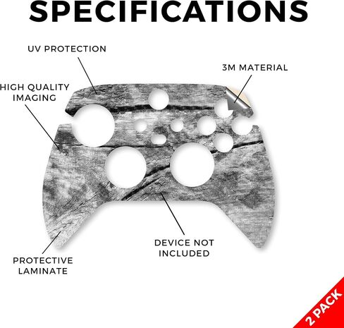 الجلد متوافق مع Microsoft Xbox Series X | S Controller (2 Pack) - Dead Wood - Premium 3M Vinyl Protction Wrap Cover - من السهل تطبيق | مصنوع في الولايات المتحدة الأمريكية من قبل Mayyskins in Kuwait