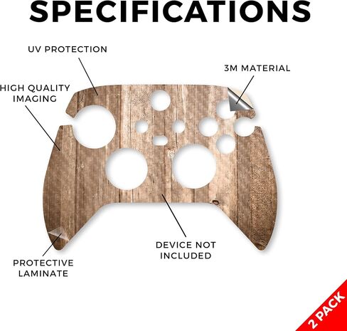 الجلد متوافق مع Microsoft Xbox Series X | S Controller (2 Pack) - Dead Wood - Premium 3M Vinyl Protction Wrap Cover - من السهل تطبيق | مصنوع في الولايات المتحدة الأمريكية من قبل Mayyskins in Kuwait