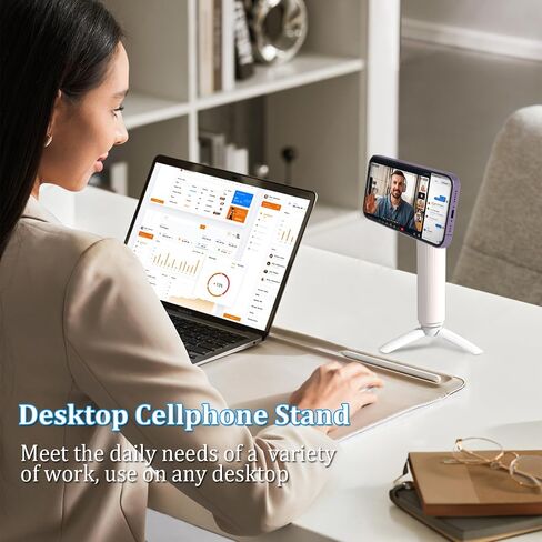 حامل الهاتف Magnetic Airplane CLQ Magnetic Airplane ، للحصول على ملحقات Magsafe Airplane Travel Essentials ، 360 درجة مئوية ، قم بتعديل الهواتف الهاتفية ذات الطول القابل للتعديل لجهاز iPhone/Pro/Max/Magsafe/الهواتف الذكية in Kuwait