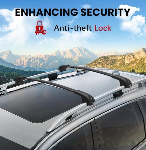 Car Roof Rack Cross Bars for XV Crosstrek 2018-2023 / Impreza 2017-2023 with Anti-Theft Lock, Aluminum Anti-Rust Cross Bar for Rooftop Cargo Carrier Luggage Kayak Canoe Bike Snowboard in Saudi Arabia