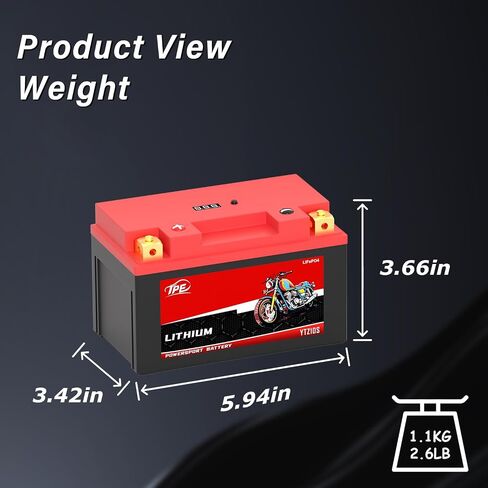 TPE Lithium DLF4L-BS,12V 3AH 350CCA Motorcycle Battery Powersport Battery for ATV, Jet Ski, Scooter, PWC & More in Saudi Arabia