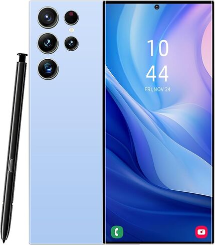 C24 Ultra Cell Phone,Android 14.0 Unlocked Phones,8+256GB Smartphone,Support Dual SIM Dual Standby Face Recognition,6800mAh Ultra Long Life Battery 5G Phone.(Orange) in Saudi Arabia