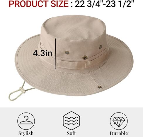 NPQQUAN Upgrade Sun Hats for Men Women Wide Brim Bucket Hat UPF 50+ Protection Breathable Boonie Hat Fishing Hiking in Kuwait