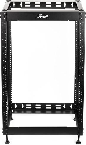 Rosewill 15U Open Frame Network Rack for Servers & AV Gear,Server Rack Floor Standing or Wall Mounted, AV Rack for 19" Networking, Servers and Audio 20 inches Depth in Saudi Arabia