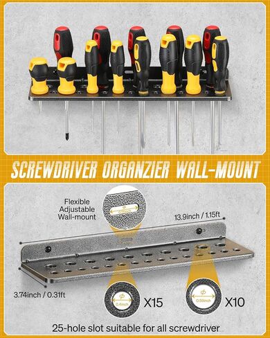 Power Tool Organizer with Wheels - 12 Cordless Drill Holder Rolling Tool Cart, 4 Layer Heavy Duty Metal Garage Storage Shelving for Drill, Workshop and Garage Organization Gift Ideas for Men Dad in Saudi Arabia