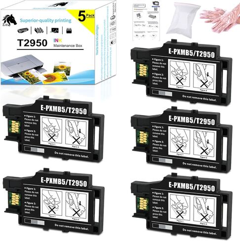 T215 215 خراطيش حبر تم إعادة تصنيعها للاستبدال لـ WF-100 WF-110 EC-C110 طابعة متنقلة ، T215120-S T215530-S Pigment C/M/Y/K BCS (5 عبوات: 3 أسود ، 2 Tri-Color) in Kuwait