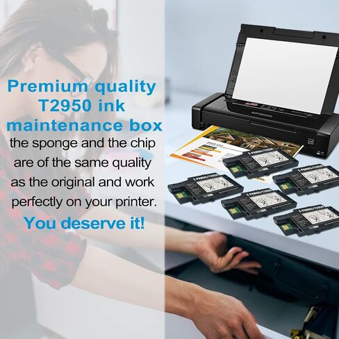 T215 215 خراطيش حبر تم إعادة تصنيعها للاستبدال لـ WF-100 WF-110 EC-C110 طابعة متنقلة ، T215120-S T215530-S Pigment C/M/Y/K BCS (5 عبوات: 3 أسود ، 2 Tri-Color) in Kuwait