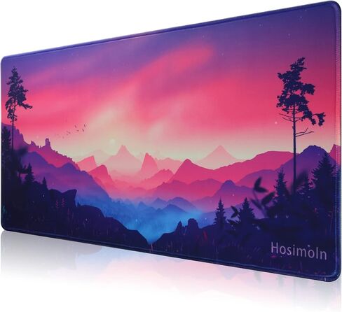Gaming Mouse Pad, Large Mouse Pad Size 27.5x11.8 Thickness 0.12 inches,Premium-Textured Non-Slip & Waterproof Computer Mousepad with Stitched Edges for Gaming, Office & Home-70x30 Girldragon in Saudi Arabia