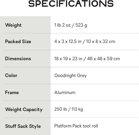 Nemo Equipment Moonlite Elite Reclining Backpacking Chair - Birch Bud in Kuwait