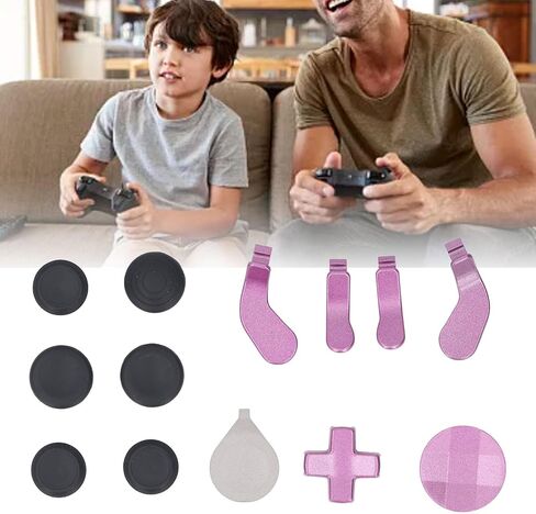 Controller Thumbsticks Set for Elite Series 2, Replacement Joysticks Paddles D Pads Set, Stainless Steel Rubber Controller Accessories for Elite Series 2 (Violet) in Saudi Arabia