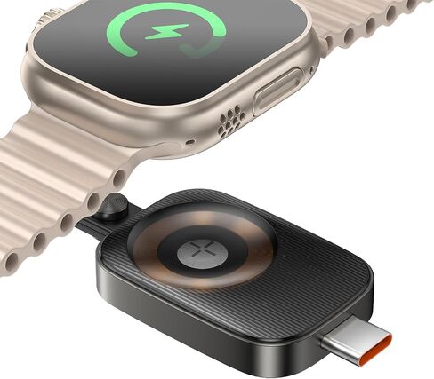 Mcdodo Portable Apple Watch Magnetic Charger with Lanyard, iwatch Portable Wireless Charger for Apple Watch Series10/9/8/7/6/5/4/3/2/SE/UItra 2/Ultra, Mini&Lightweight(White) in Saudi Arabia