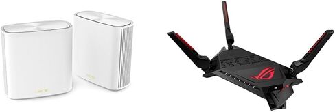 ASUS Zenwifi AX6600 Tri-Band Mesh WiFi 6 System (XT8 1PK) ، White & Zenwifi Whole-Home Tri-Band Mesh System (ET8 2PK) in Saudi Arabia