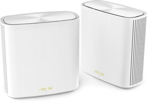 ASUS Zenwifi AX6600 Tri-Band Mesh WiFi 6 System (XT8 1PK) ، White & Zenwifi Whole-Home Tri-Band Mesh System (ET8 2PK) in Saudi Arabia