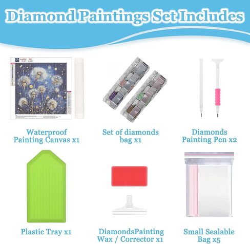لوحات Maxbye Diamond ، مجموعات فن الماس للبالغين ، مجموعات فن الماس 5D شلال الماس ، لوحات الماس لعناصر الديكور المنزلي ، 30 ٪ من الماس ، 12x12in in Kuwait