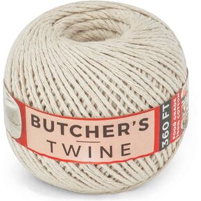 SteadMax Butchers Twine، 360 قدم، 12 طبقة، 100% من القطن الطبيعي للطهي الآمن للطعام، ربط متين، ربط اللحوم والتحميص، سهل التوزيع، الخبز، صناعة يدوية، تغليف، عبوة من 1. in Kuwait